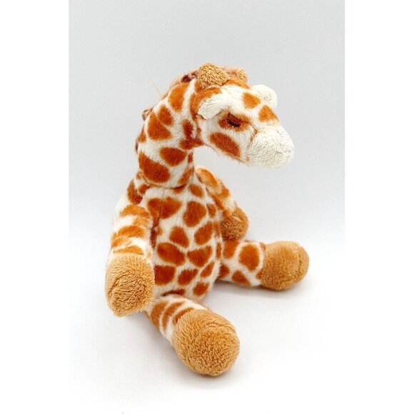 Cloud B Plush Sleeping Giraffe Rattle Plush Stuffed Animal Toy 8" - Picture 2 of 4